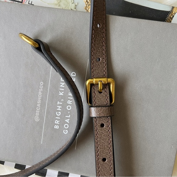 Genuine Leather Crossbody Shoulder Strap Replacement For Gucci Ophidia Bag - Picture 4 of 8